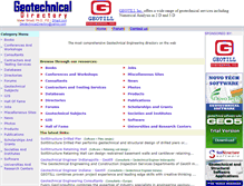 Tablet Screenshot of geotechnicaldirectory.com